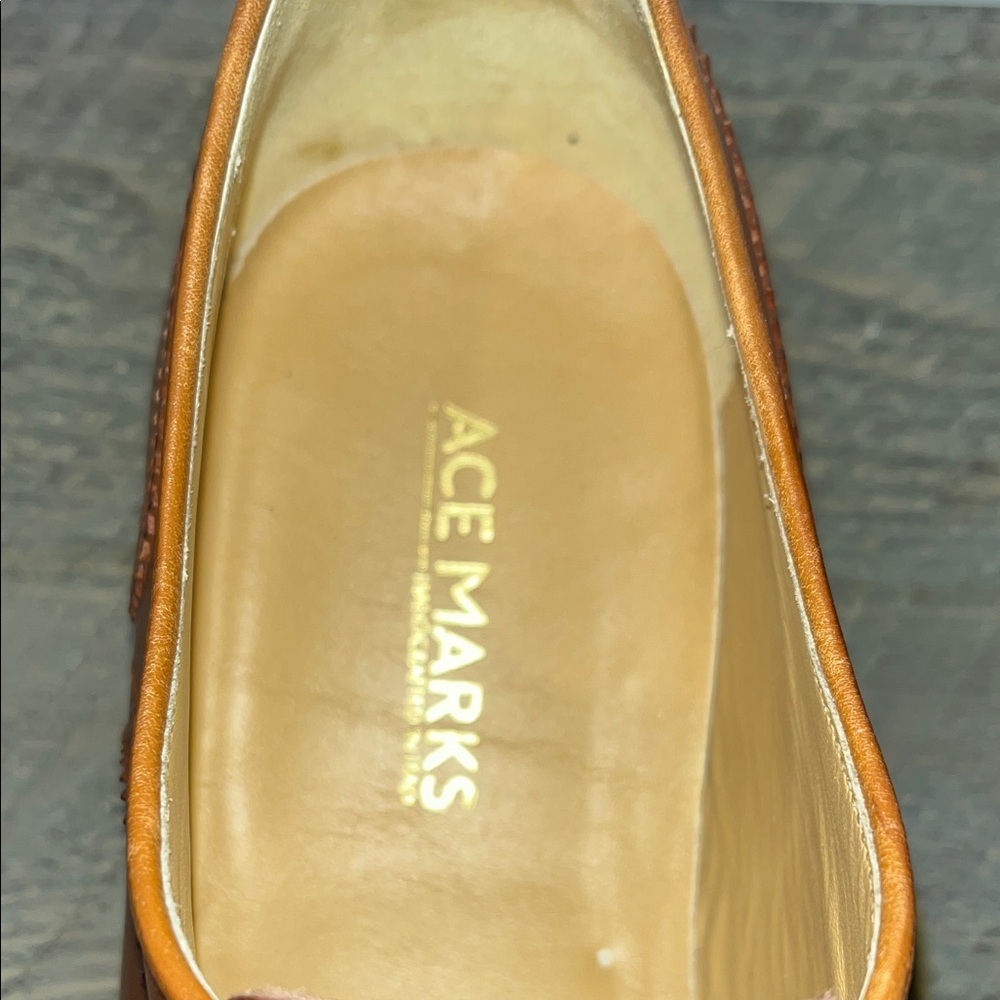 Ace Marks Wingtip Vincent Wingtip Cognac Antique - Size 12 - Picture 3 of 17